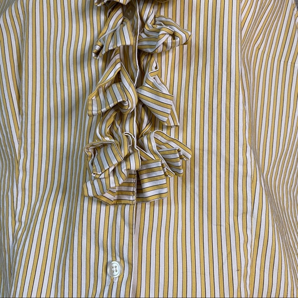 The Limited striped, sleeveless, button down shirt - Picture 6 of 8